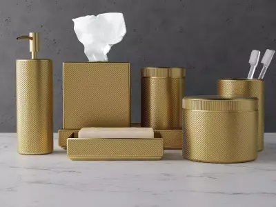 Restoration Hardware Laval Bath Accessories 3D model