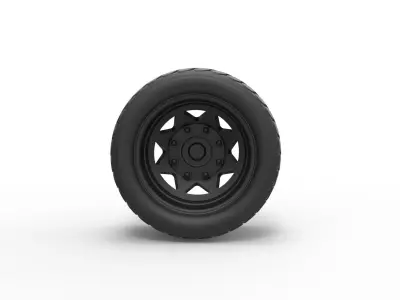  Offroad wheel 14 3D print model