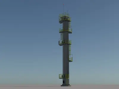 Depropanizer Column - Distillation Column 3D model