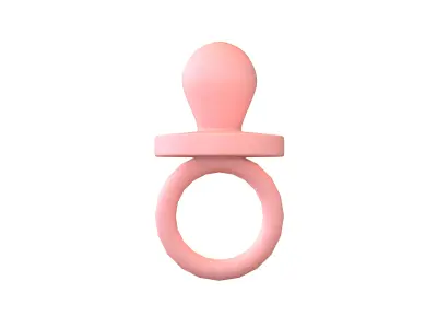 Pacifiers Decoration v1 001 Low-poly 3D model