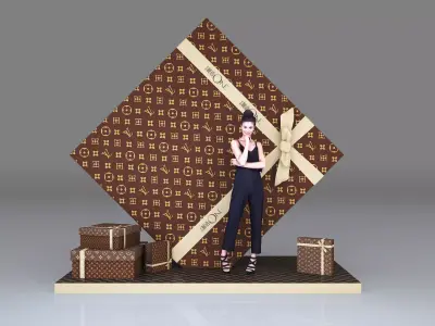 christmas Low-poly 3D model