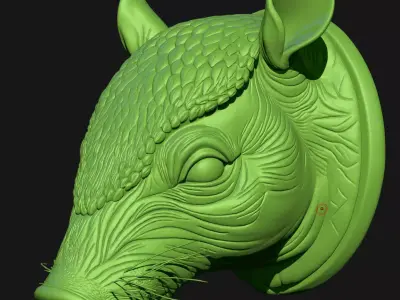 armadillo 3D print model