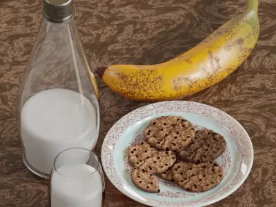 Breakfast Scene 3D model