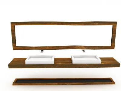 3D bohemian bathroom toilet 02 model Low-poly 3D model