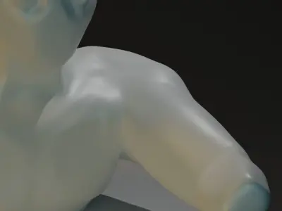 Alien sculpture 3D model
