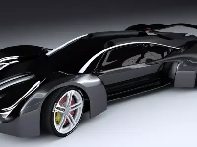 aurora returns 2017 concept car 3D model