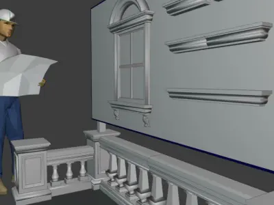 construct 3D window Free 3D model