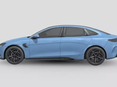 Low Poly Car - BYD Seal 2025 Low-poly 3D model