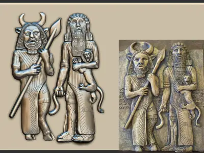 Epic of Gilgamesh 3D print model