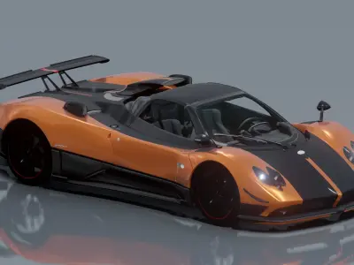 Pagani Zonda Cinque - Photorealistic 3D model