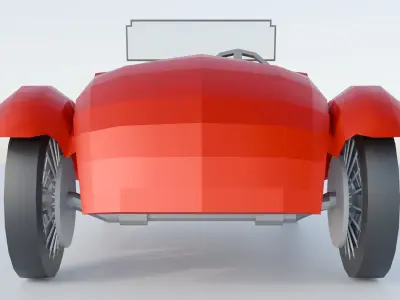 1932 Alfa Romeo 6C 1750 Free 3D model