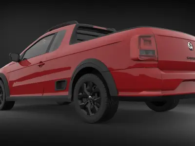 Volkswagen Saveiro 2017 - Trendline 3D model
