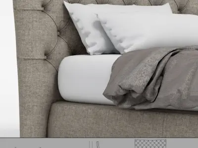 Dorelan Luxury Brighton bed 3D model