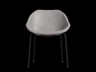 Corinna Side Chair Low-poly 3D model