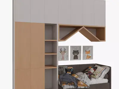 Wardrobe For Children 02 3D model