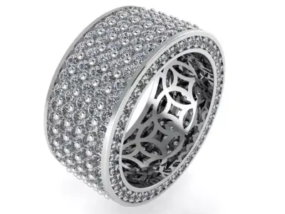 Luxury Diamond Ring 4022 3D print model