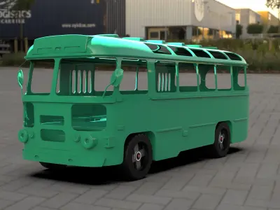 Bus PAZ 672 3D print model