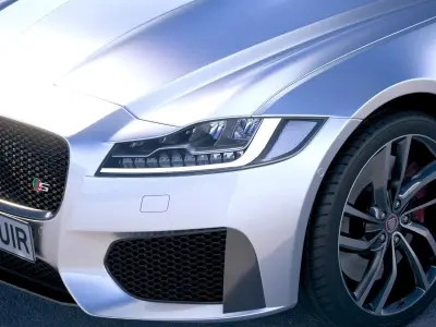 Jaguar XFS Sportbrake 2018  3D model