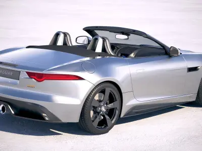 Jaguar F-Type 400 sport Convertible 2018 3D model