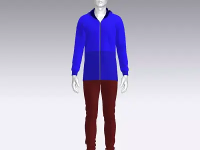 Sport Suit Low-poly 3D model 53