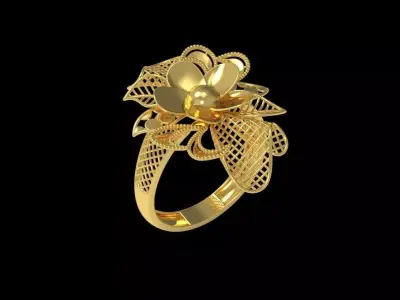 Fusion Gold Rings RAA06 3D print model
