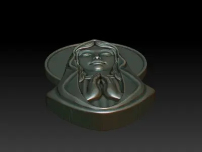 Virgin Mary 7 3D print model