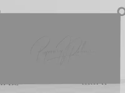 Picasso style pendant for enameling 3D print model