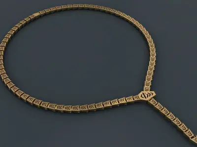 Bvlgari Snake Necklace  3D print model