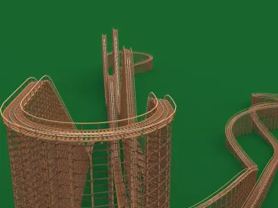 El Toro - Six Flags Great Adventure 3D model