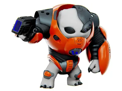 ALIEN TROOPER 9-V  Rigged for Unreal Engine - Unity - MIXAMO  3D model