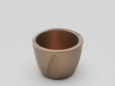 home decor cup plant 3D model