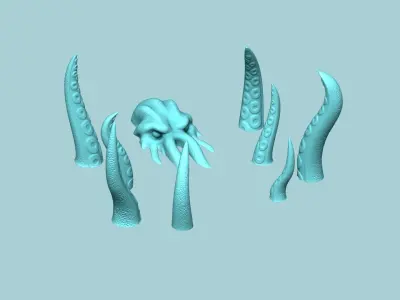 The Kraken - Sea Monster Creative Decoration - STL Printable 3D print model