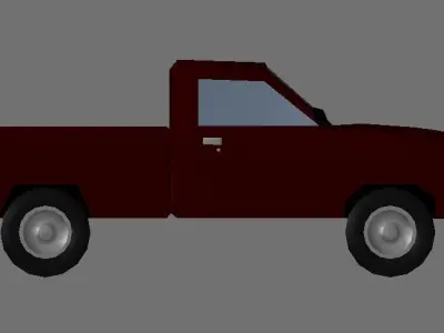 Cherry Pickup Truck 3D model