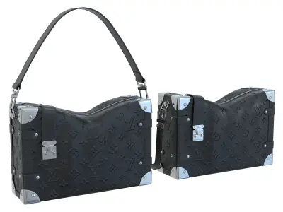 Louis Vuitton Side Trunk PM Low-poly 3D model