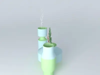 VASES 2 three Free 3D model