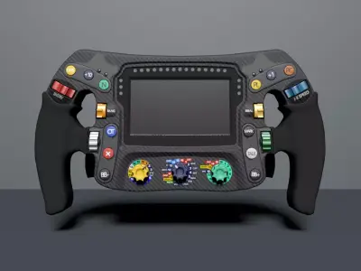 Mercedes F1 Steering Wheel 3D model