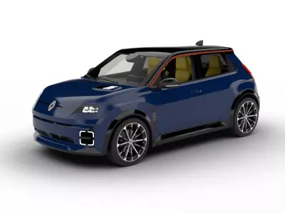 Renault 5 E-Tech 2025 Iconic HQ 3d model 3D model