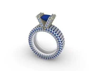 wedding ring 3D print model purchase