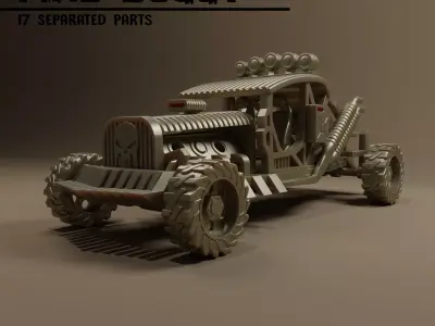 Mad max buggy car 3D print model