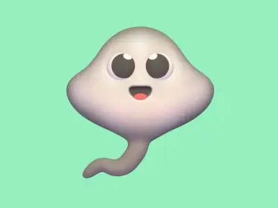 Happy Stingray 3D print model