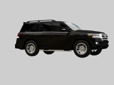 Toyota Land Cruiser 200  Low-poly 3D model