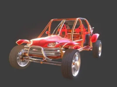 Desert Buggy Vehicle By Gorgan 3D model