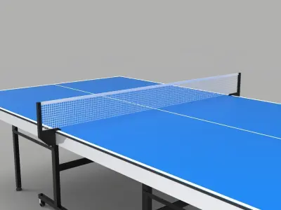 Ping Pong Table 9ft Long 3D model