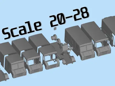 70s Chevy Step Van for 3D Printing STL 3D print model