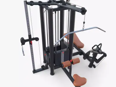 4 Multi station jungle machine V2 3D model