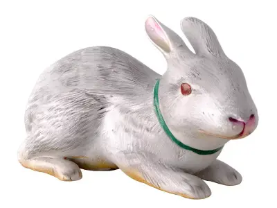 Japanese Porcelain Okimono Rabbit 3D model