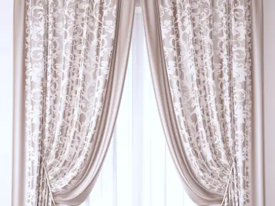 Set 97 Curtains 3D model