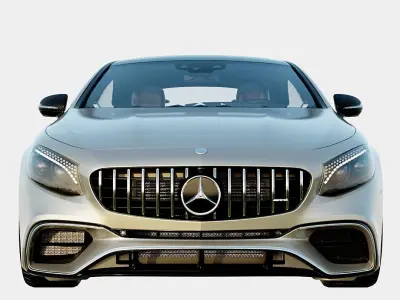 Mercedes-AMG S63 4Matic 2020 Coupe Low-poly 3D model