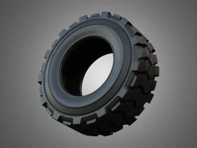 Tractor Tire 002 - One Piece 3D model