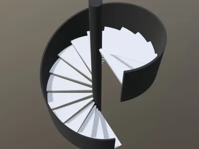 Spiral stair 2023-0001 3D model
